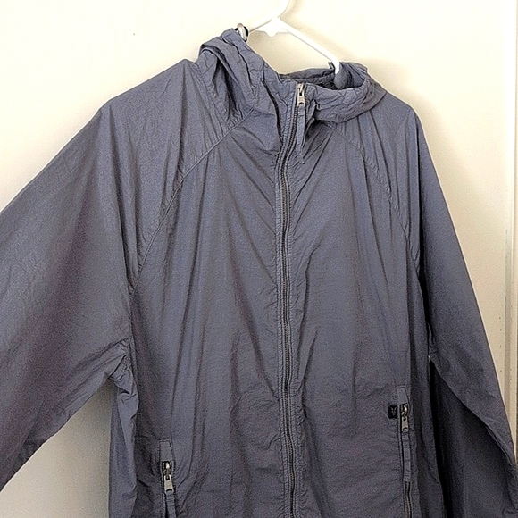 AllSaints Mens Medium Amerson Jacket Windbreaker Gray Lightweight Outdoors - Picture 5 of 8